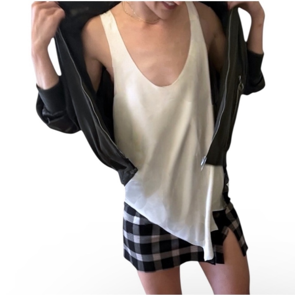 ZARA COLLECTION Green Silky Relaxed O-Ring Zipper Bomber Jacket Small |fits XS-M - Picture 5 of 16
